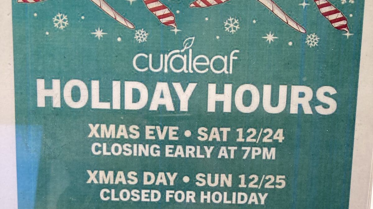 Dispensary Holiday Schedules: What to Expect on Thanksgiving, Christmas, New Year’s